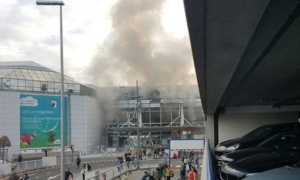 Hai vụ nổ lớn ở sân bay của Bỉ khiến nhiều người thương vong